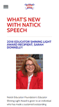 Mobile Screenshot of natickspeech.com
